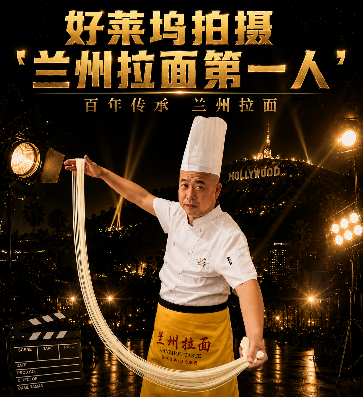 好莱坞拍摄 · 兰州拉面第一人 · 百年传承 兰州拉面 / Filmed in Hollywood — Lanzhou's #1 Noodle Master